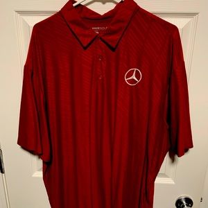 Red Nike Golf Mercedes Benz XXL Polo